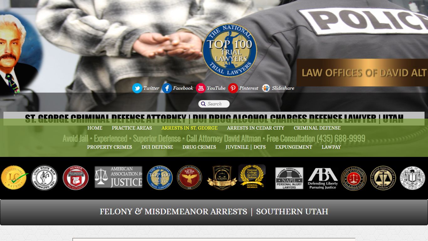 Arrests in St. George, Washington County - ST. GEORGE CRIMINAL DEFENSE ...