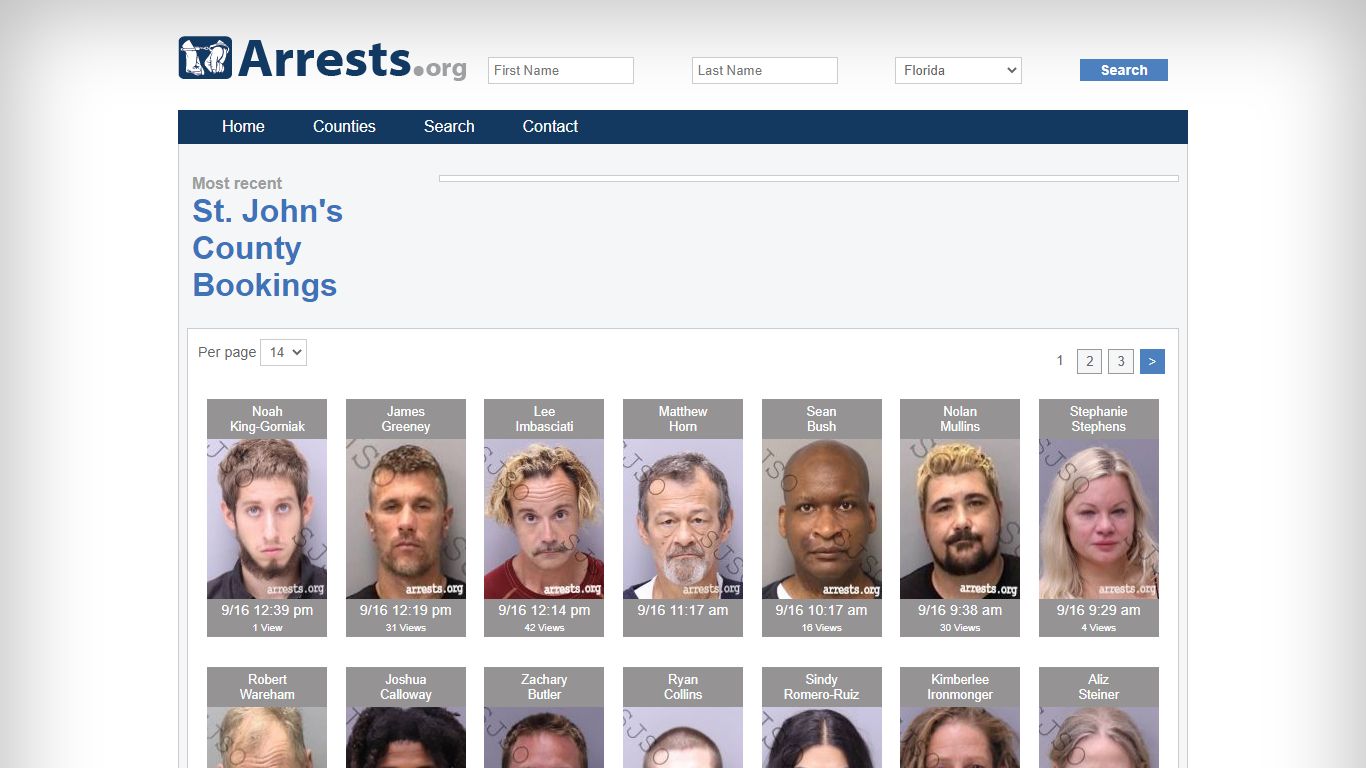 St. John's County Arrests and Inmate Search
